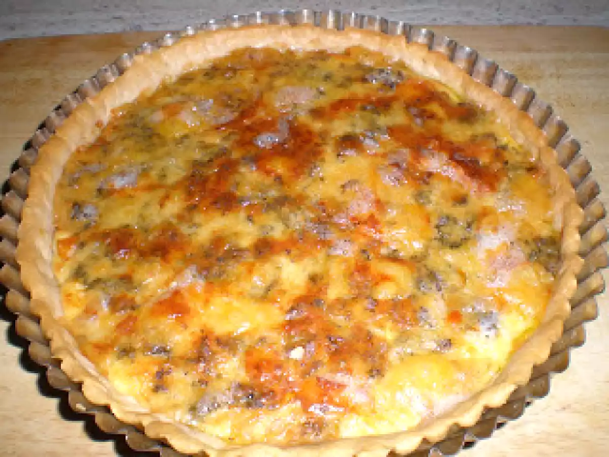 QUICHE DE CALABAZA, QUESO STILTON Y SALVIA