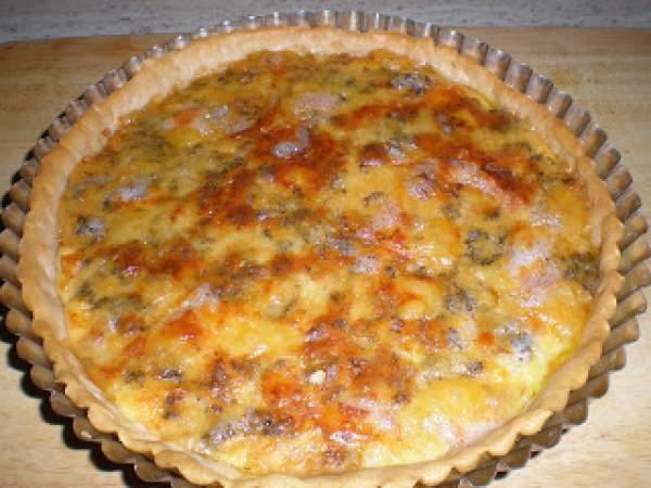 QUICHE DE CALABAZA, QUESO STILTON Y SALVIA