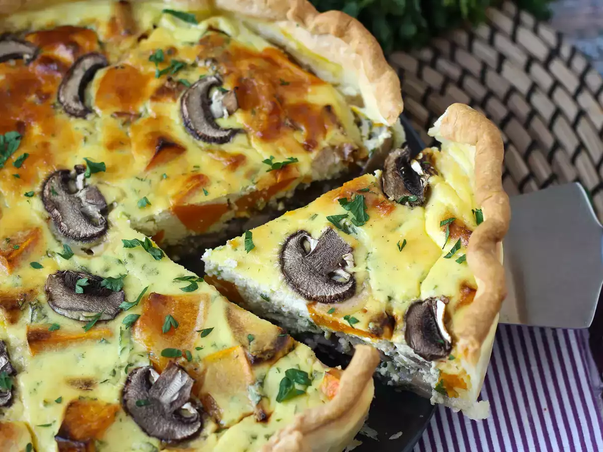 Quiche de champiñones y calabaza - foto 7