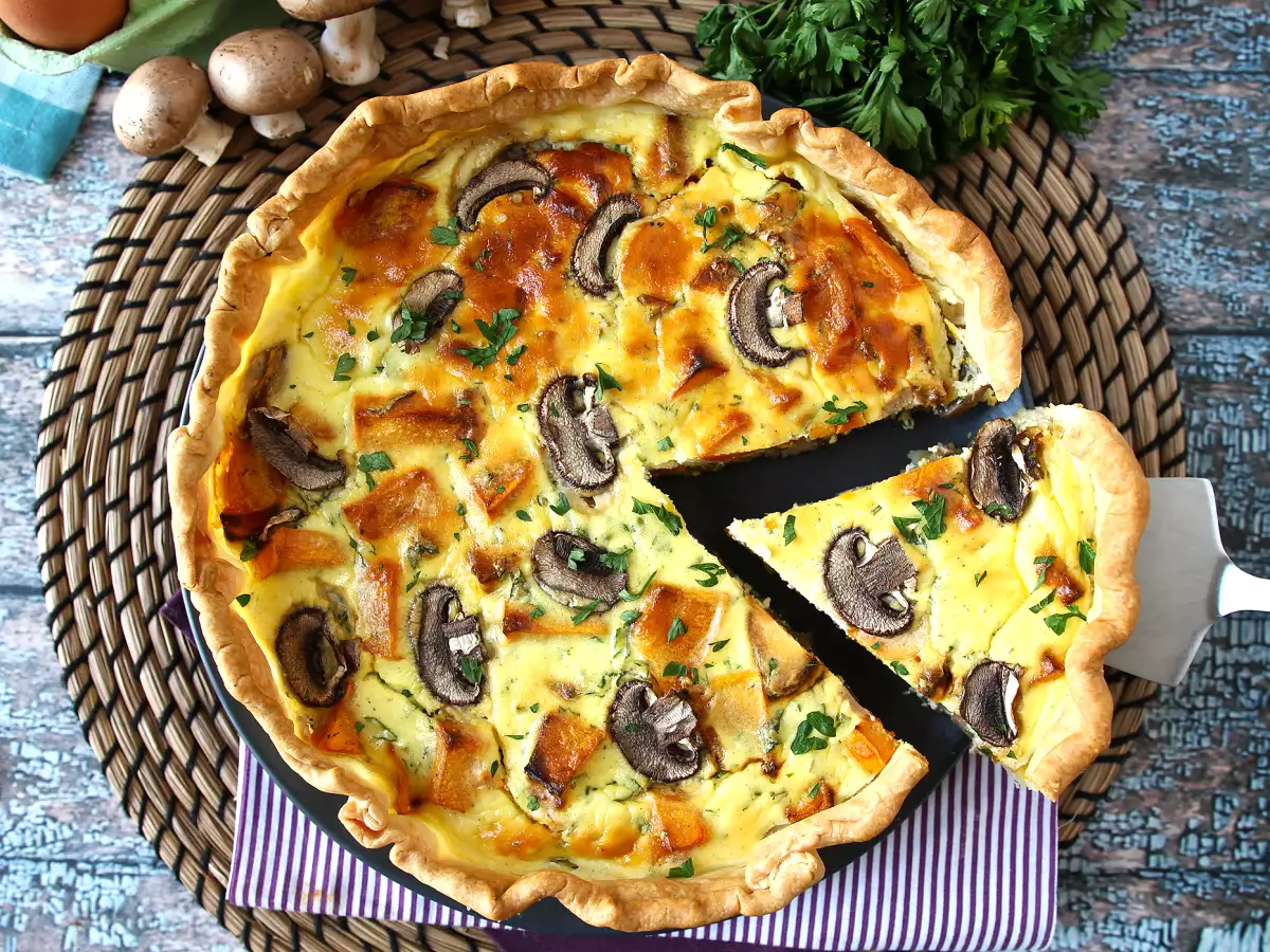 Quiche de champiñones y calabaza - foto 8