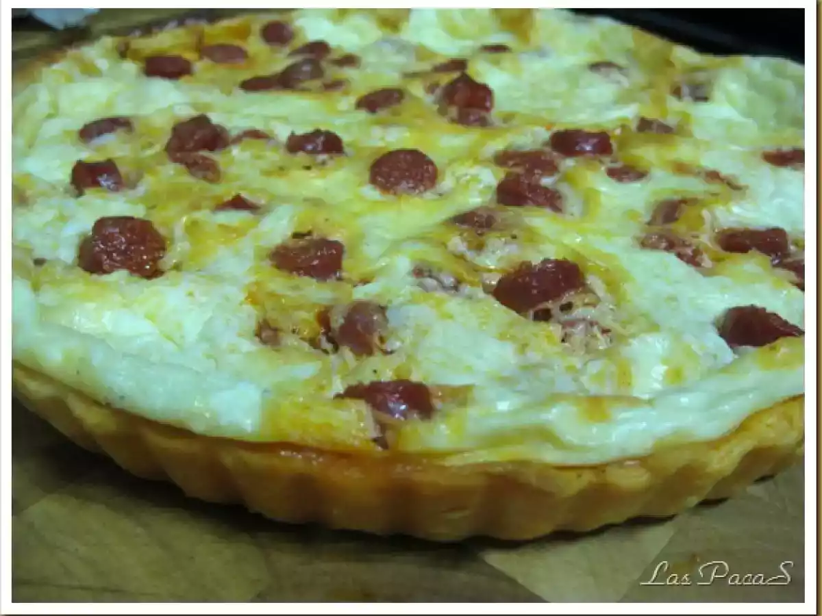 Quiche de Chistorra (Thermomix)