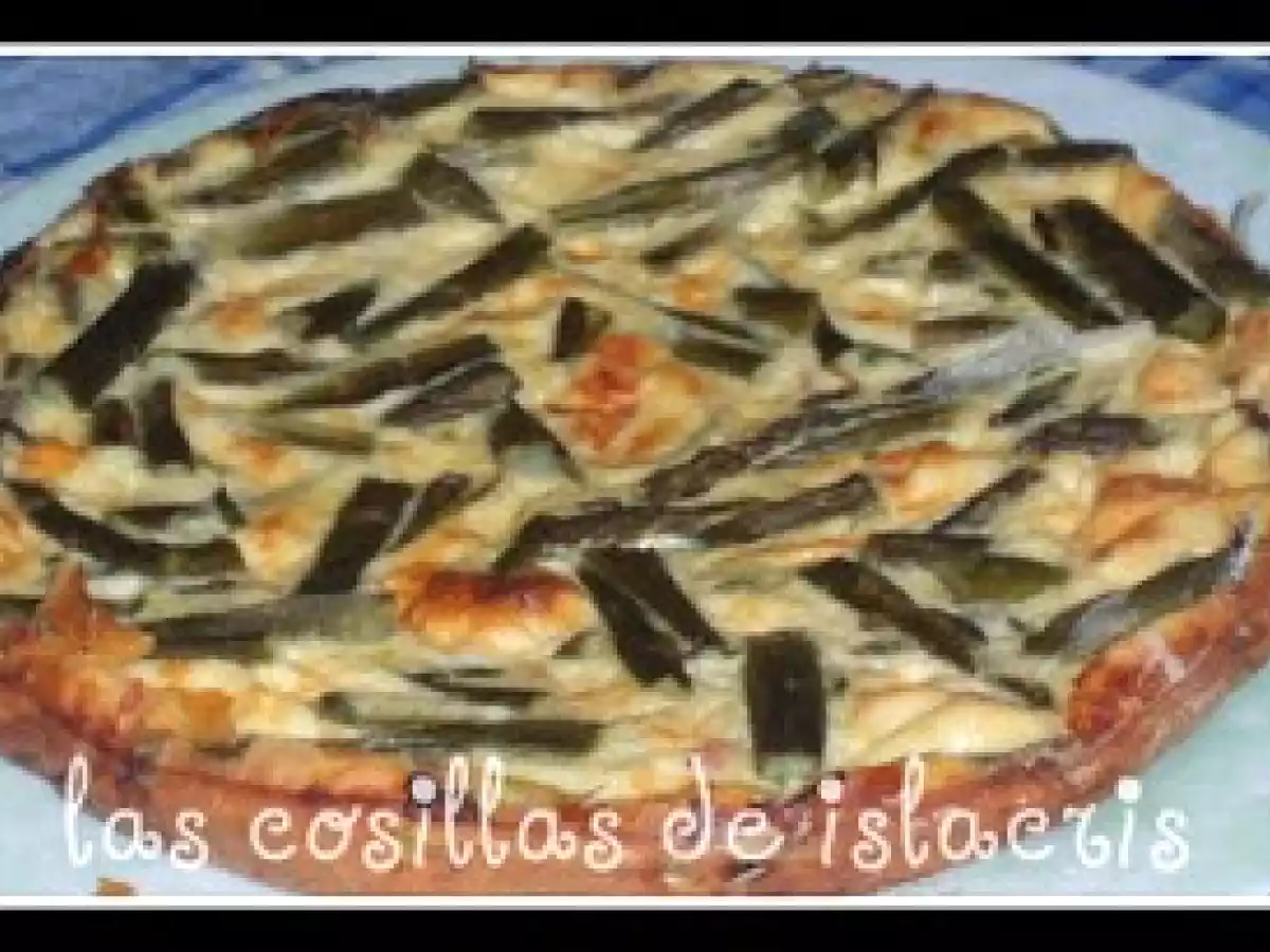 Quiche de esparragos y jamón cocido