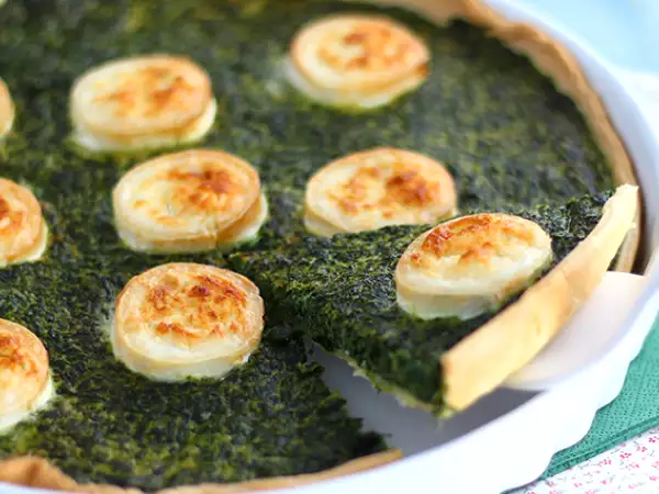 Receta Quiche de espinacas y queso de cabra