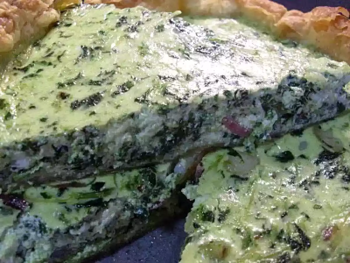 QUICHE DE GRELOS CON JAMÓN Y GAMBAS - foto 2