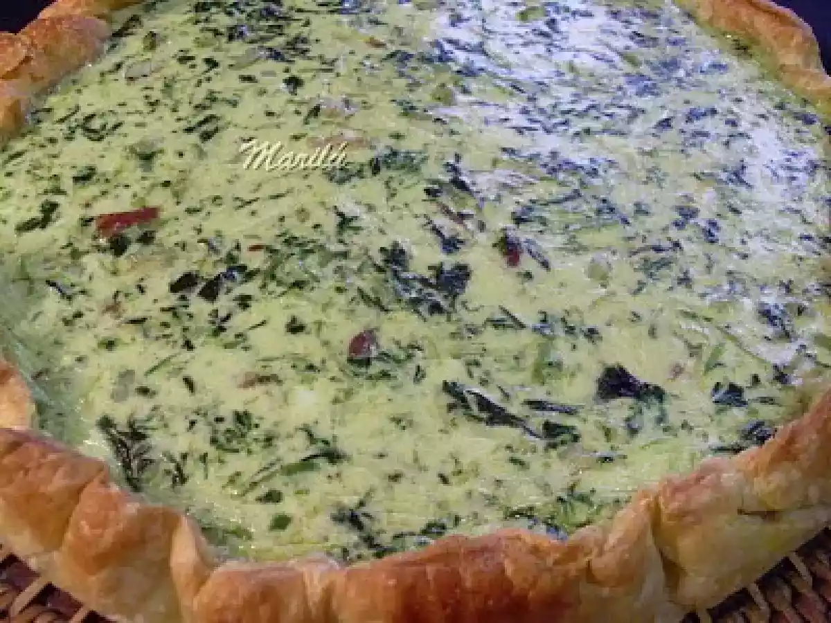 QUICHE DE GRELOS CON JAMÓN Y GAMBAS - foto 3