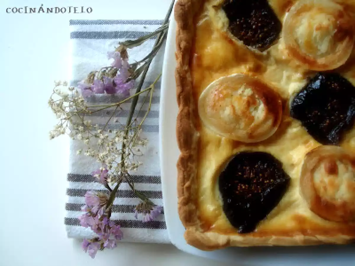 Quiche de higos confitados y queso de cabra - foto 3