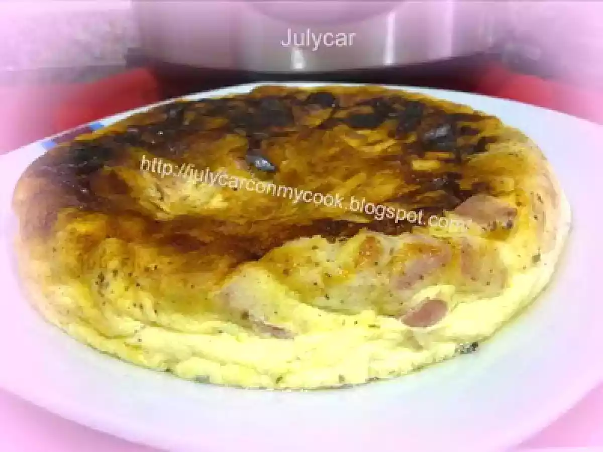 Quiche de jamon de pavo y queso quark 0% olla GM D - foto 2