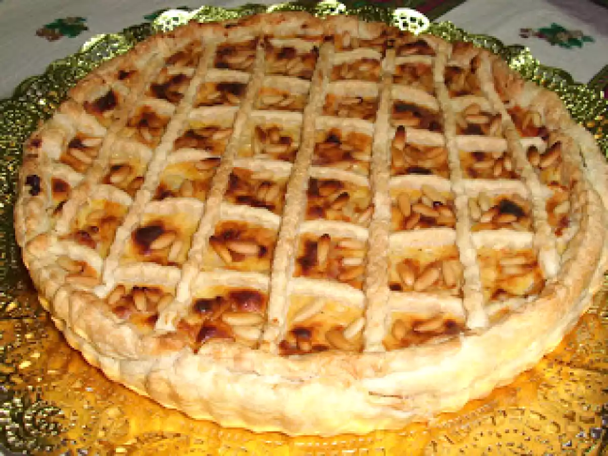 QUICHE DE JAMÓN, GAMBAS Y PIÑA