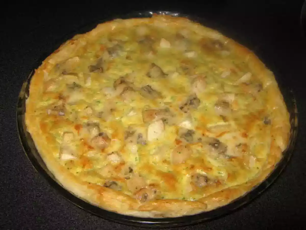 Quiche de peras y gorgonzola