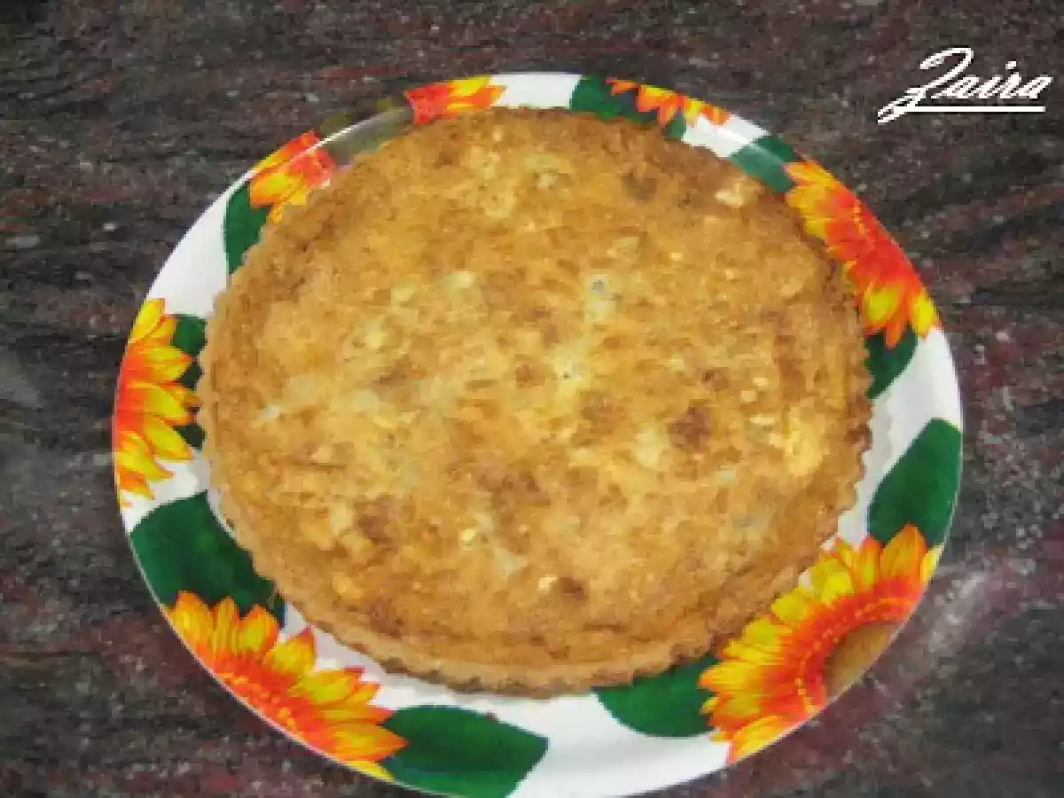 Quiche de pollo con almendras a las cuatro especias