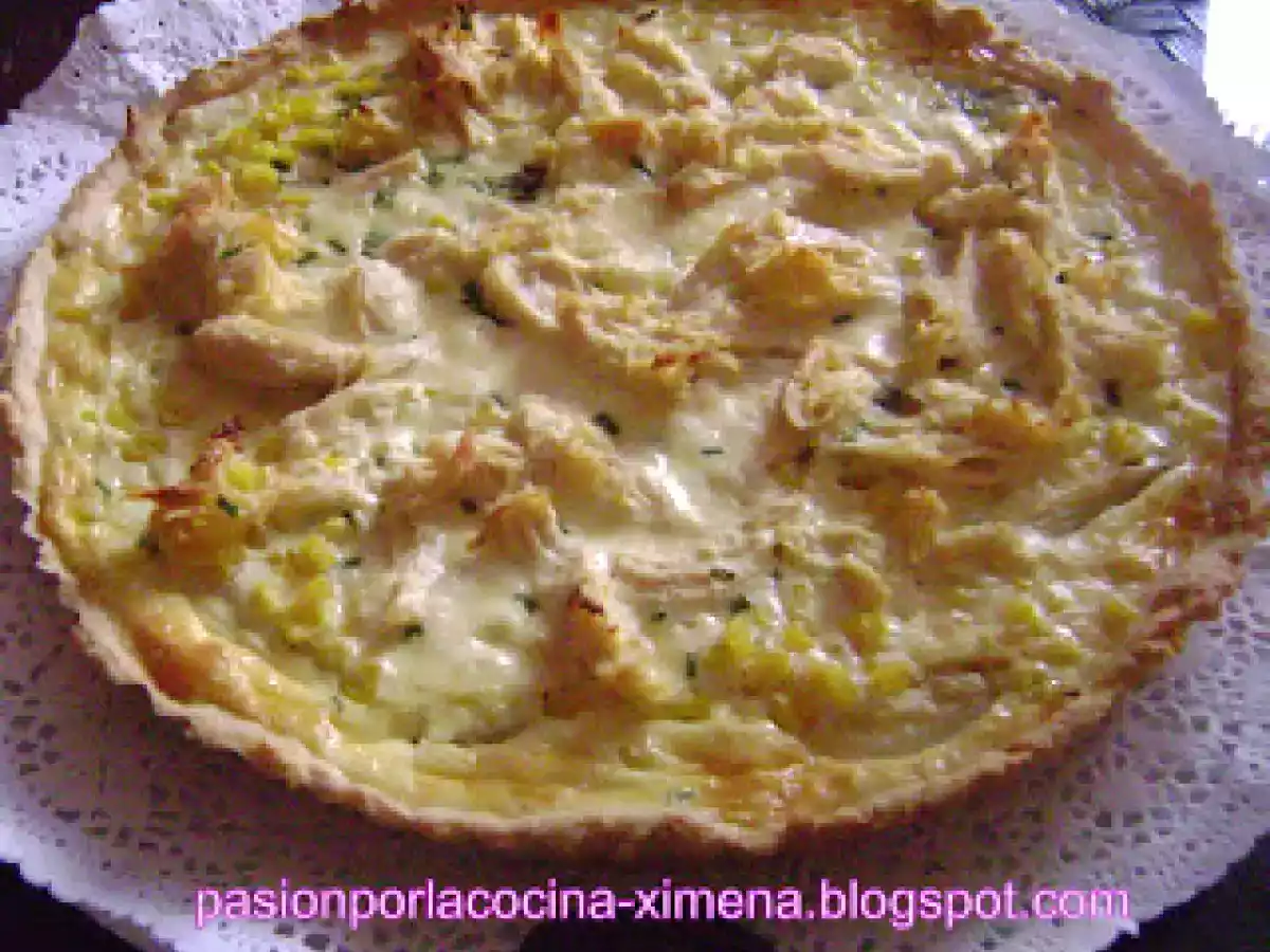 Quiche de pollo y choclo