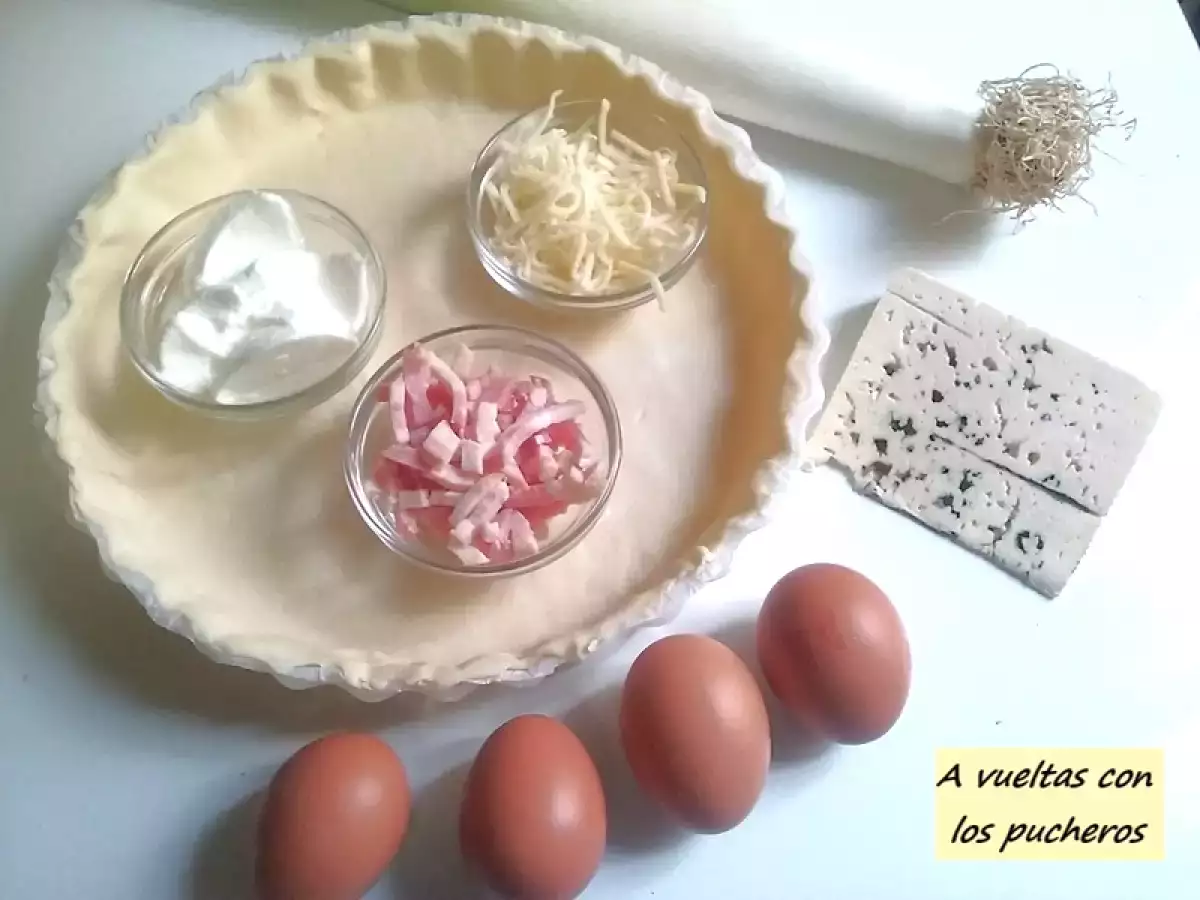 Quiche de puerro y bacon - foto 2