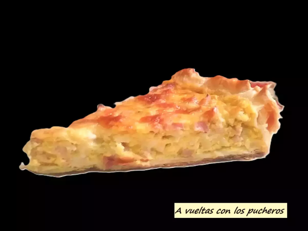 Quiche de puerro y bacon - foto 3