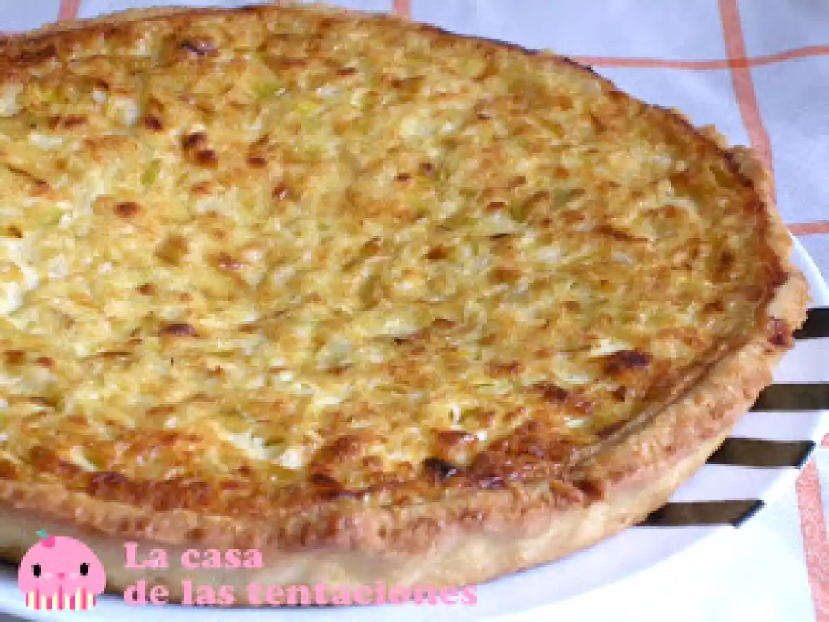 Quiché de puerro y queso de cabra