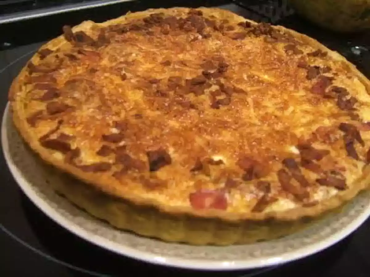 Quiche de puerros y bacon - foto 2