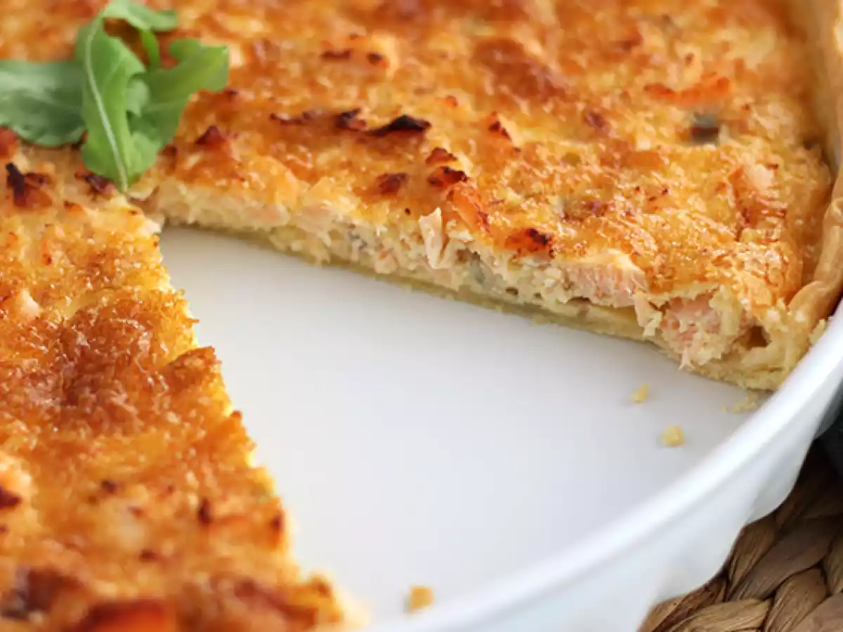 Quiche de salmón fácil y rápida - foto 3