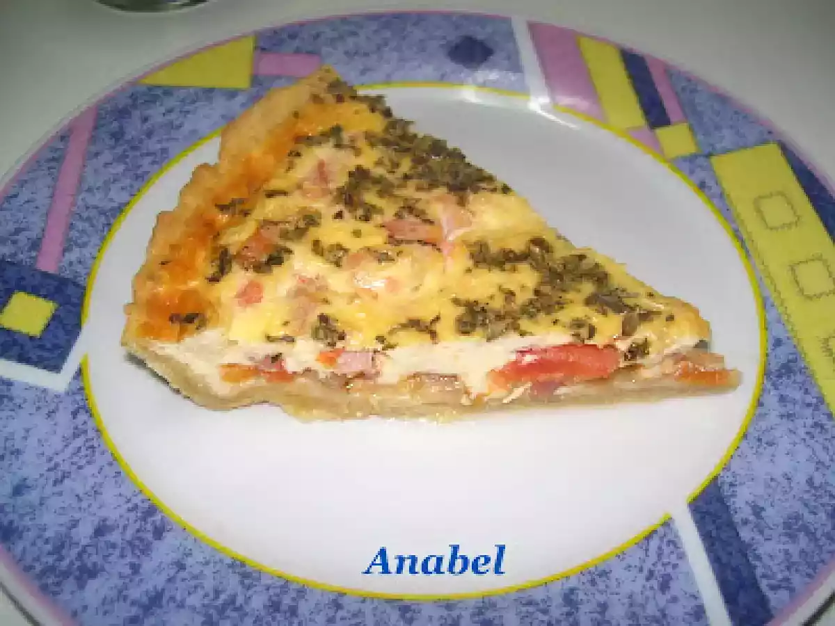 QUICHE DE TOMATE CON OREGANO