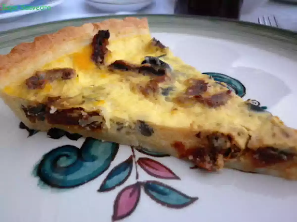 Quiche de tomates y aceitunas - foto 2