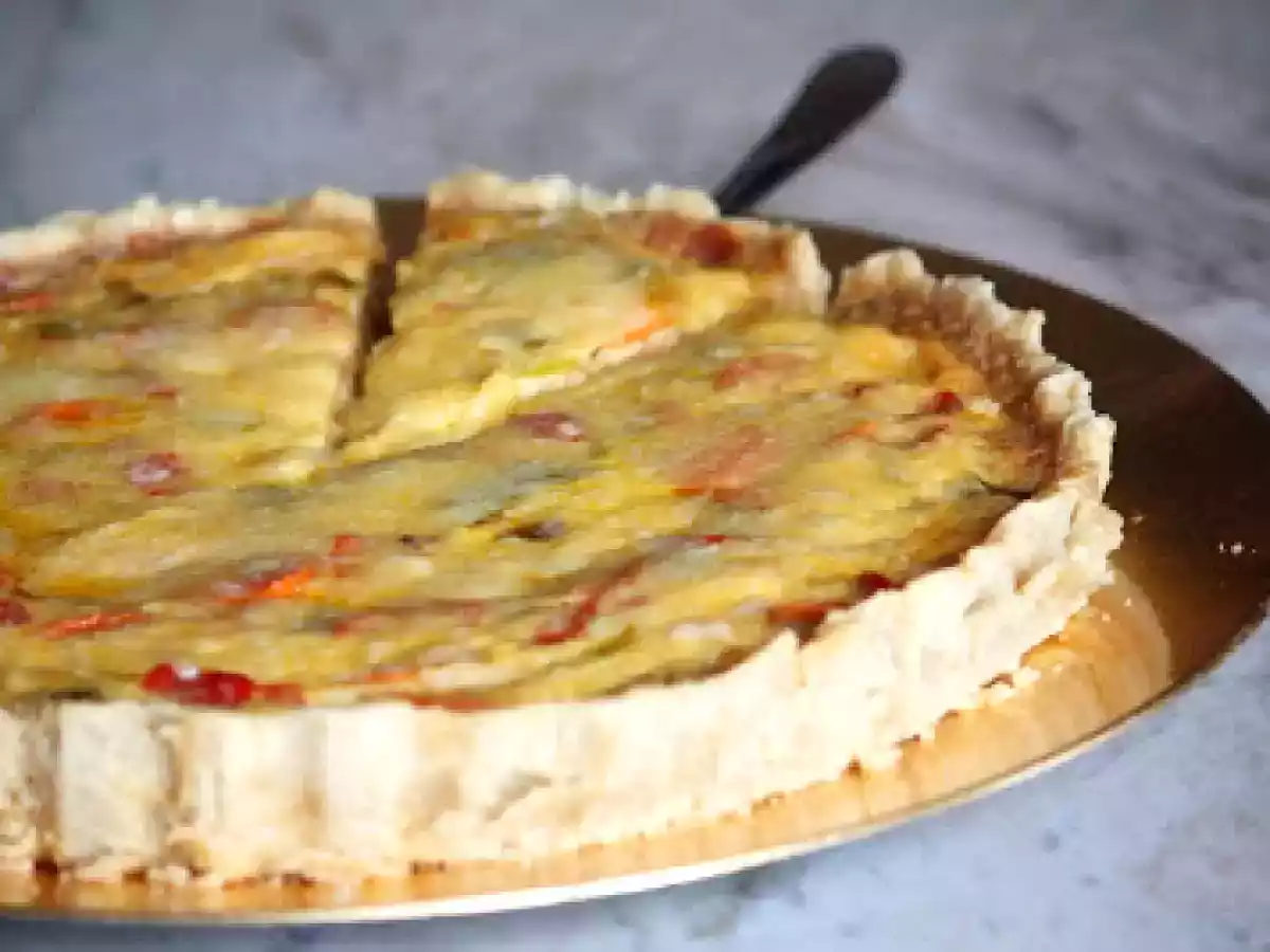 Quiche de verduras al microondas