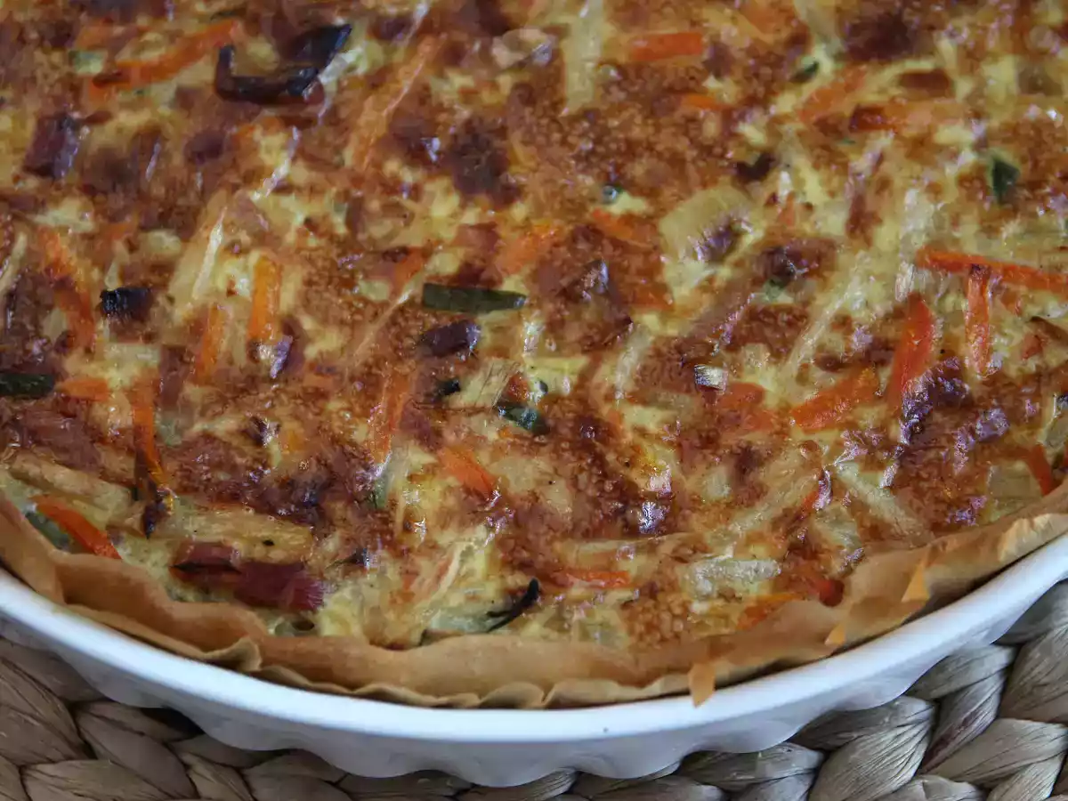 Quiche de verduras y bacon, la receta que gusta a todos - foto 3