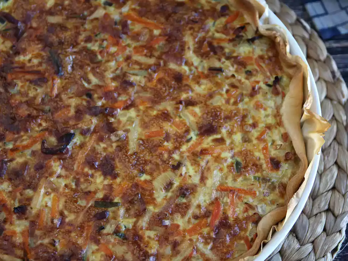 Quiche de verduras y bacon, la receta que gusta a todos - foto 4