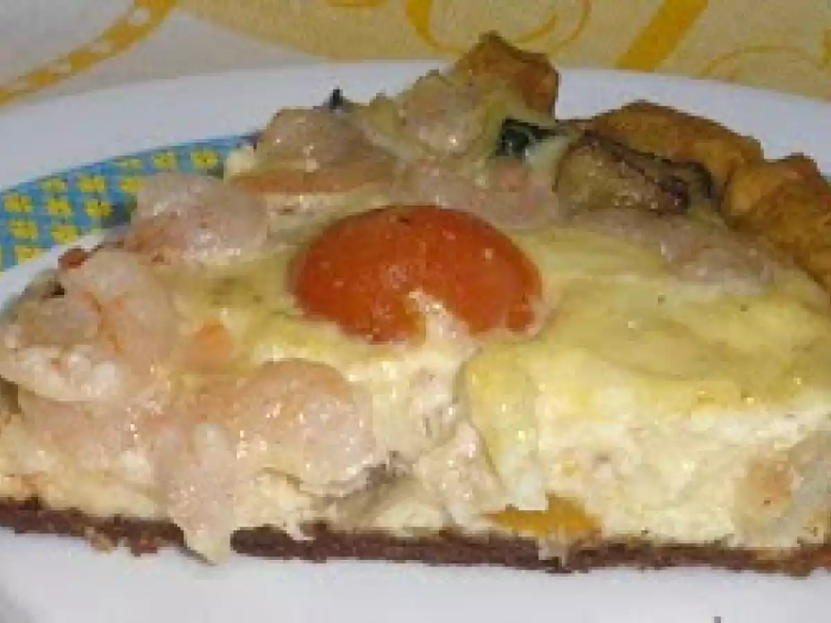 Quiche de verduras y gambas - foto 2