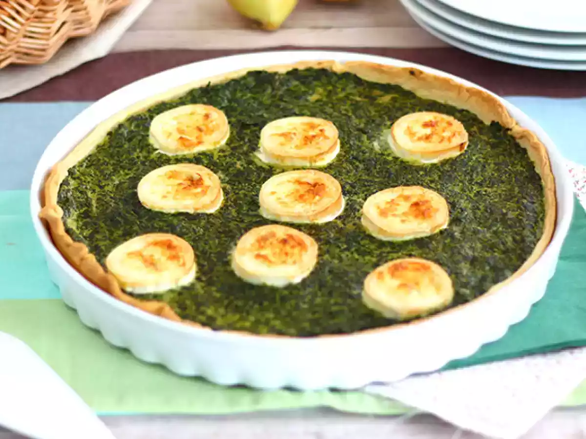 Quiche espinacas y queso de cabra - foto 2