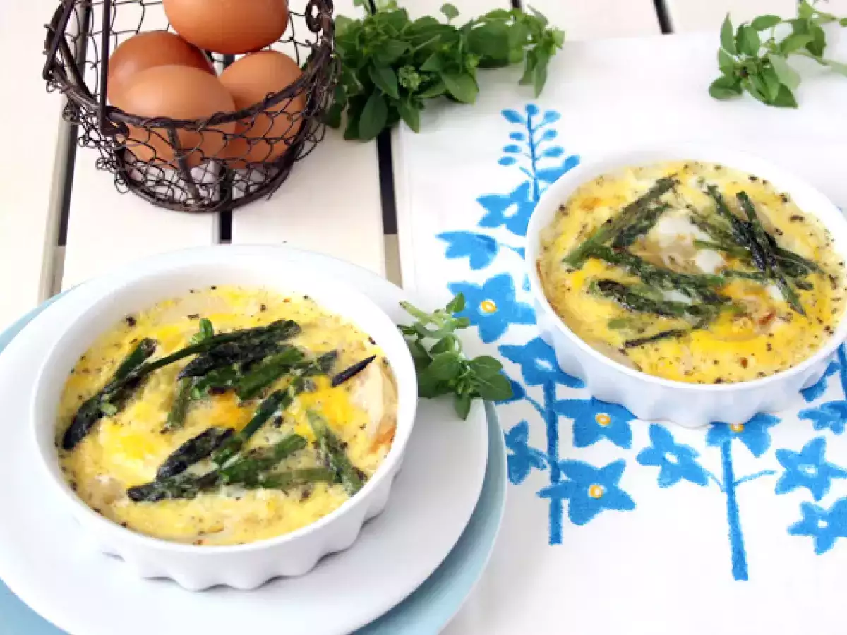 Quiche ligera de espárragos y cebolla - foto 4