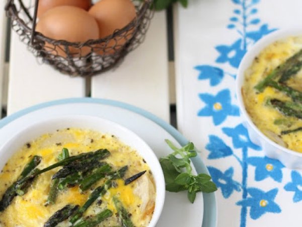 Quiche ligera de espÃ¡rragos y cebolla