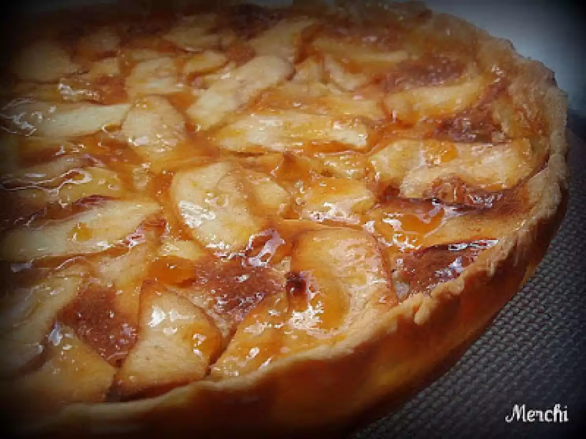 Quiché rápida de manzana