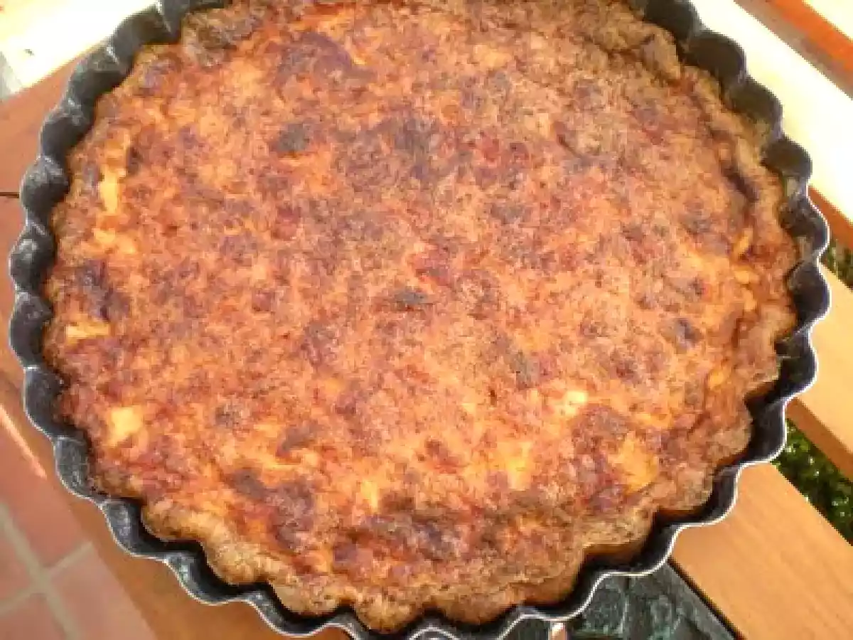 QUICHE SIN MASA DE JAMON, BACON Y QUESO - foto 2