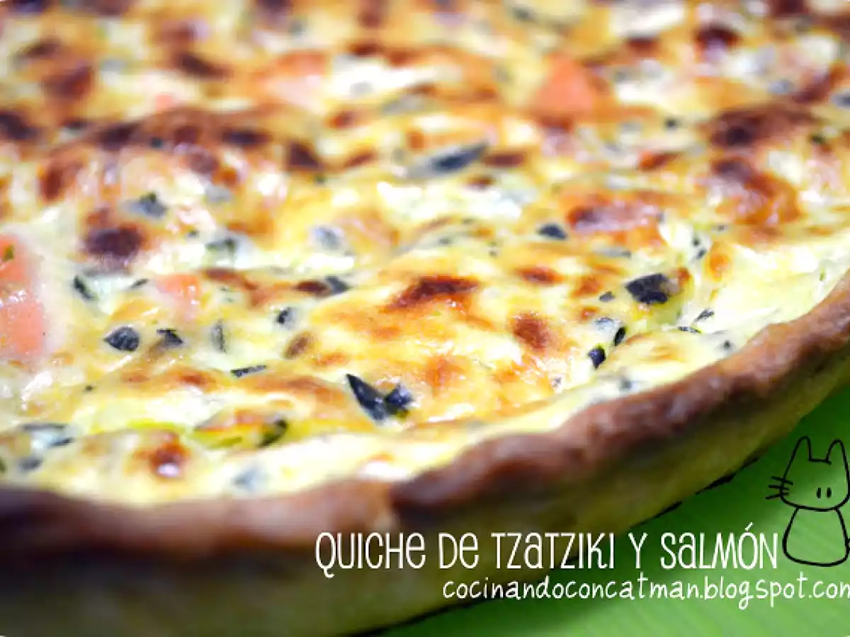 Quiche tzatziki y salmón