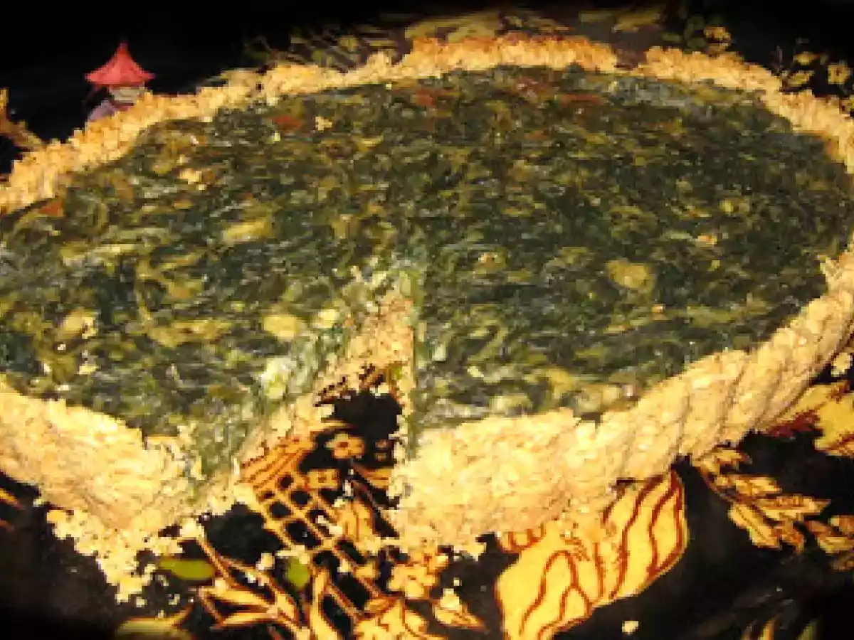 Quiche vegana con base de copos de avena - foto 2