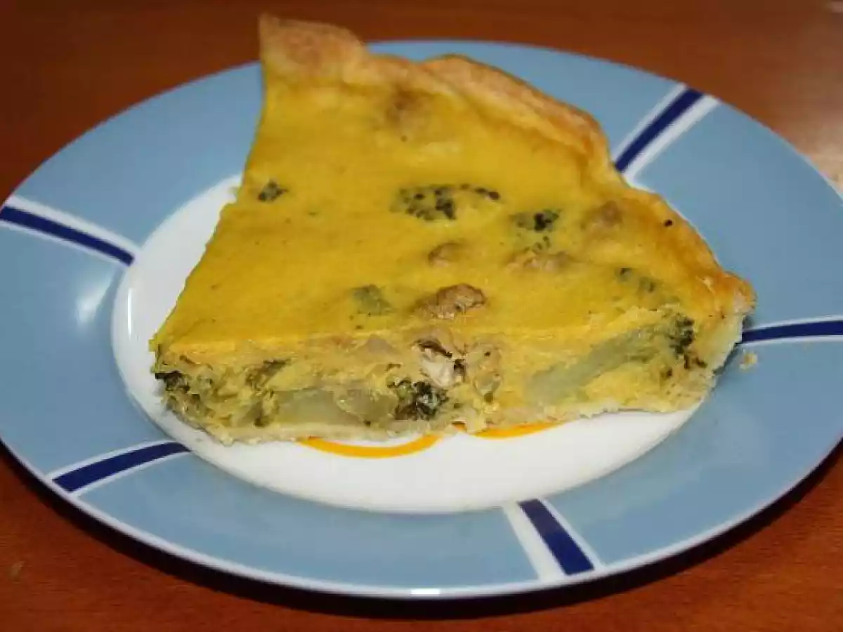 Quiche vegana de brécol con zanahorias - foto 2