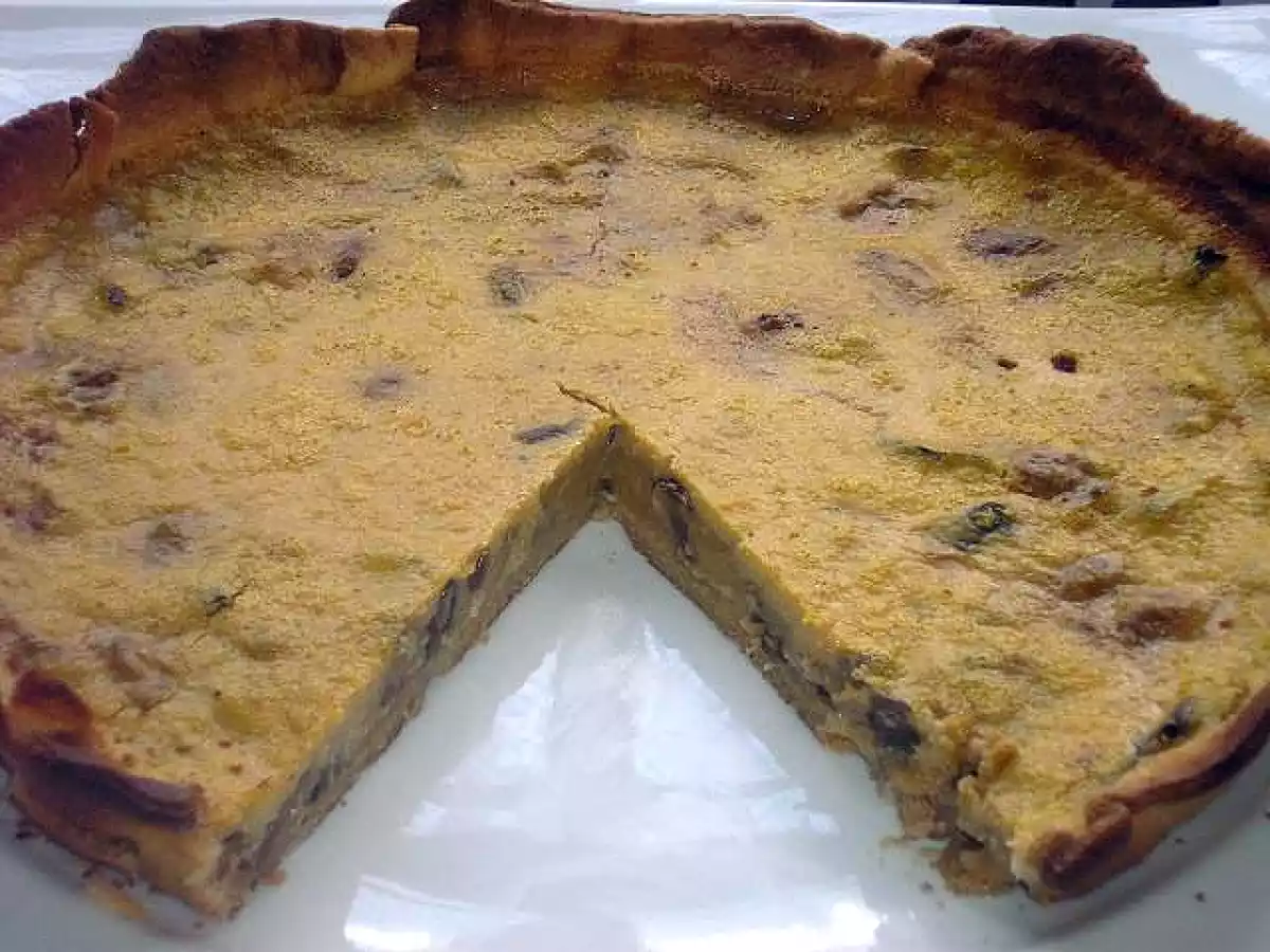 Quiche vegana de calabaza, nueces y setas - foto 3