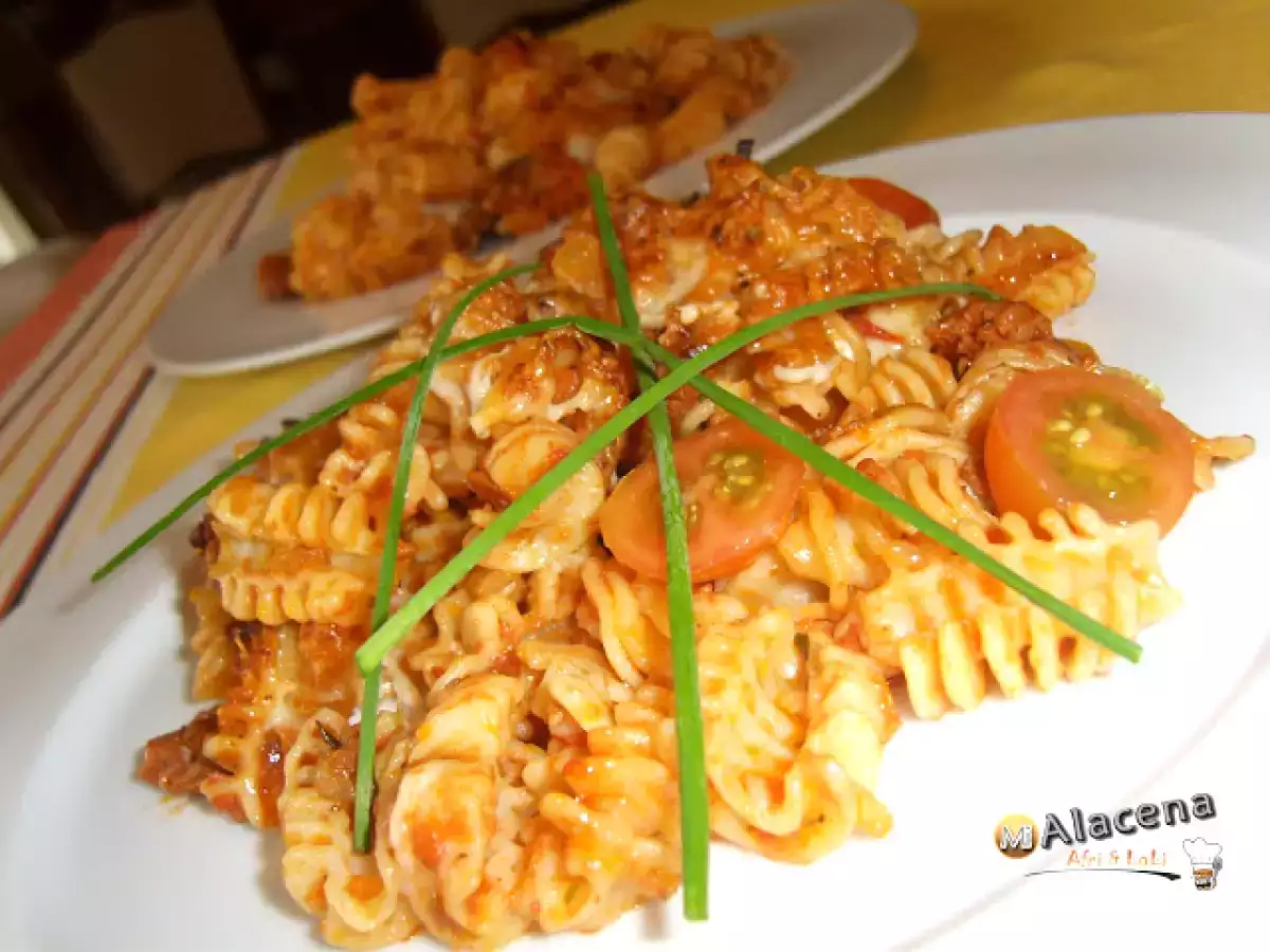 Radiatori con chorizo