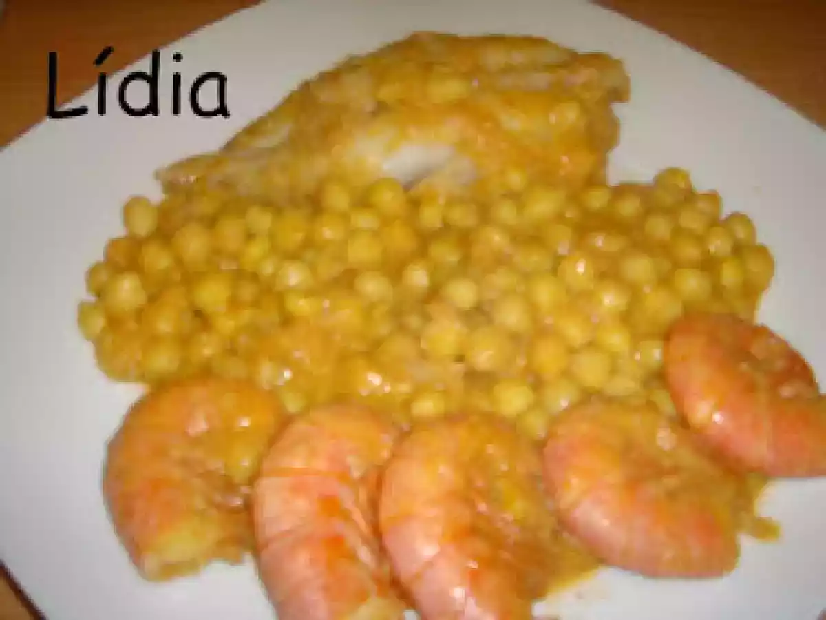RAPE CON GAMBAS Y GARBANZOS
