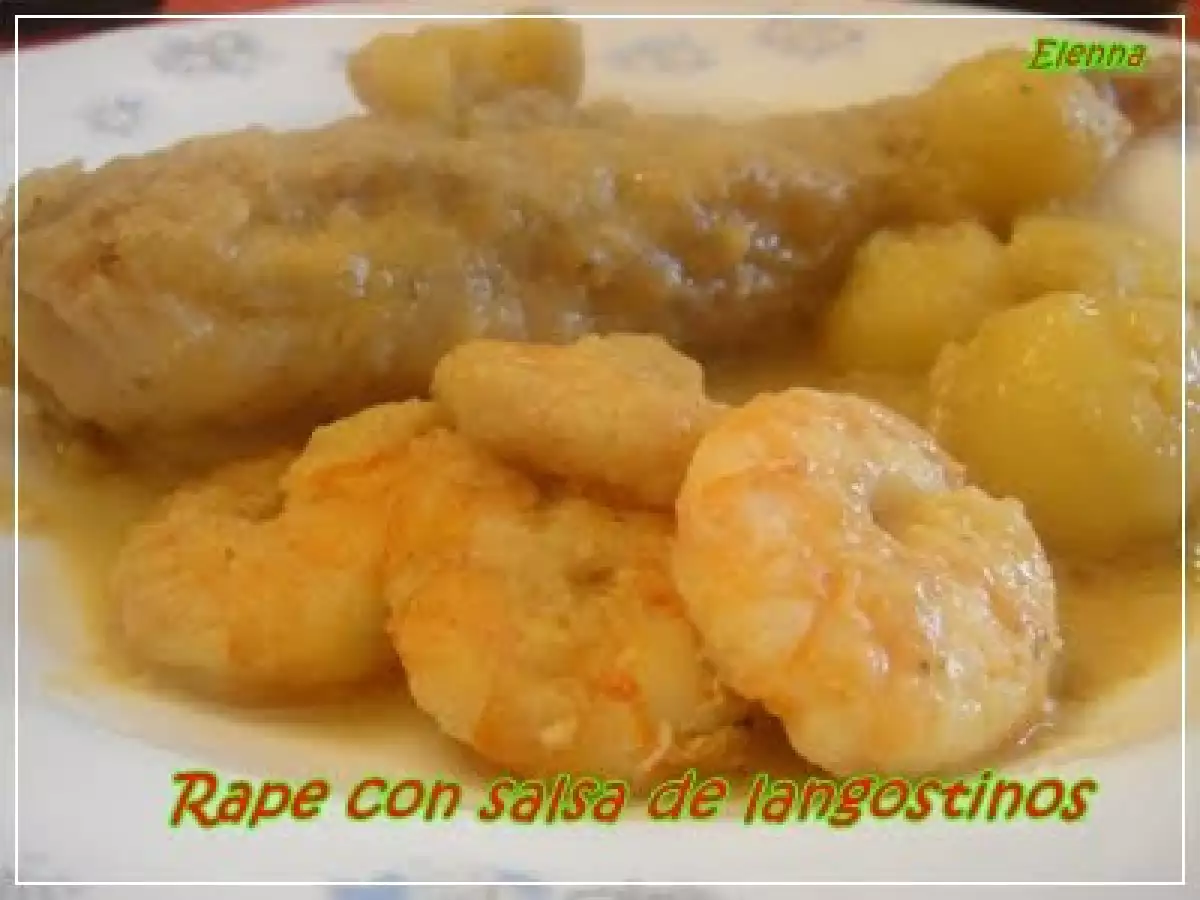 Rape con salsa de langostinos - foto 3