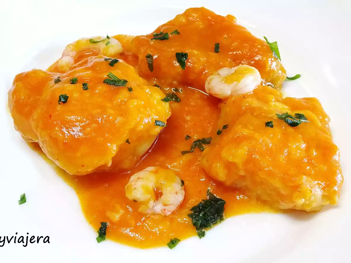 Rape en salsa americana