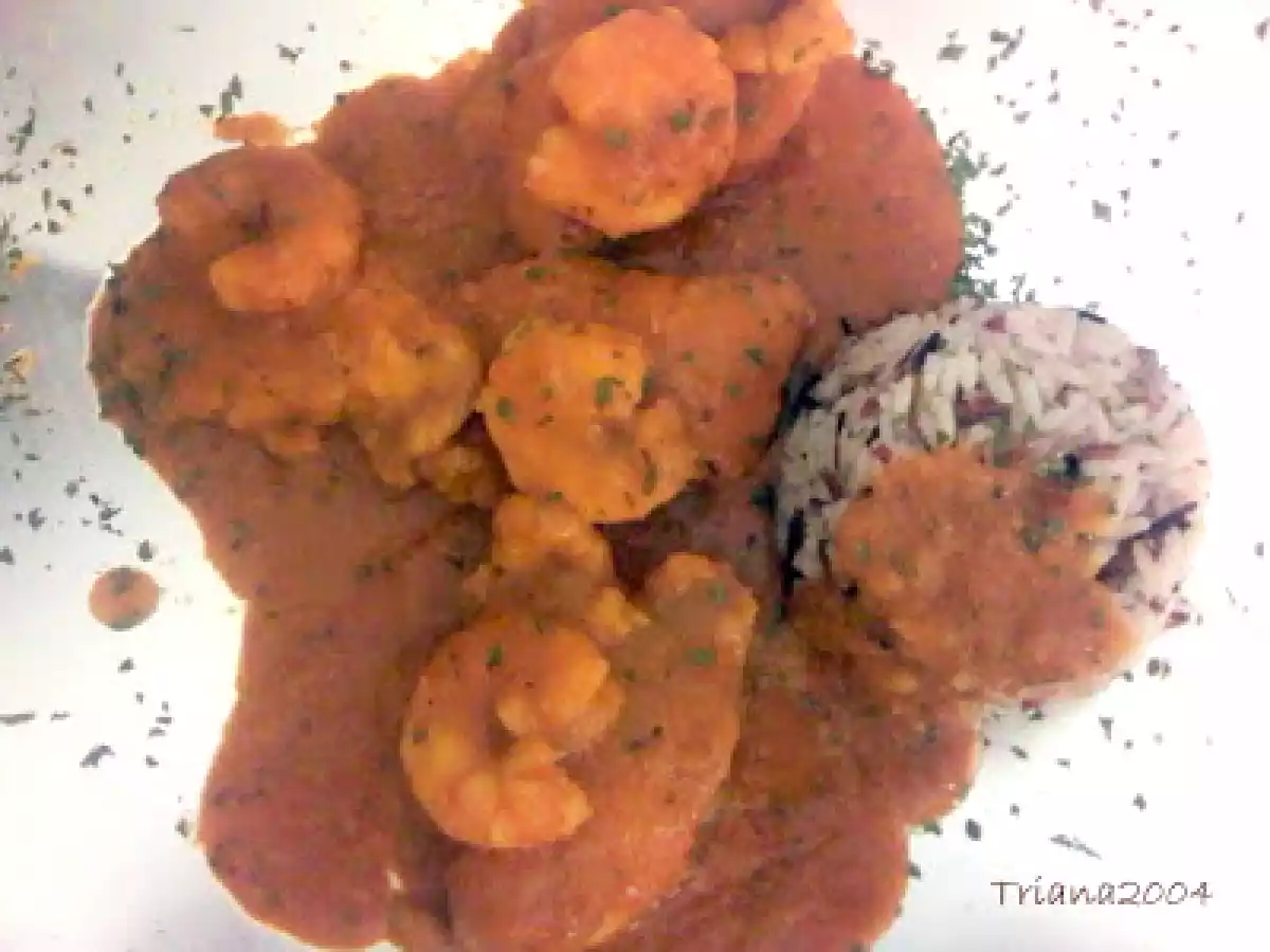 Rape en salsa americana y arroz salvaje - foto 2