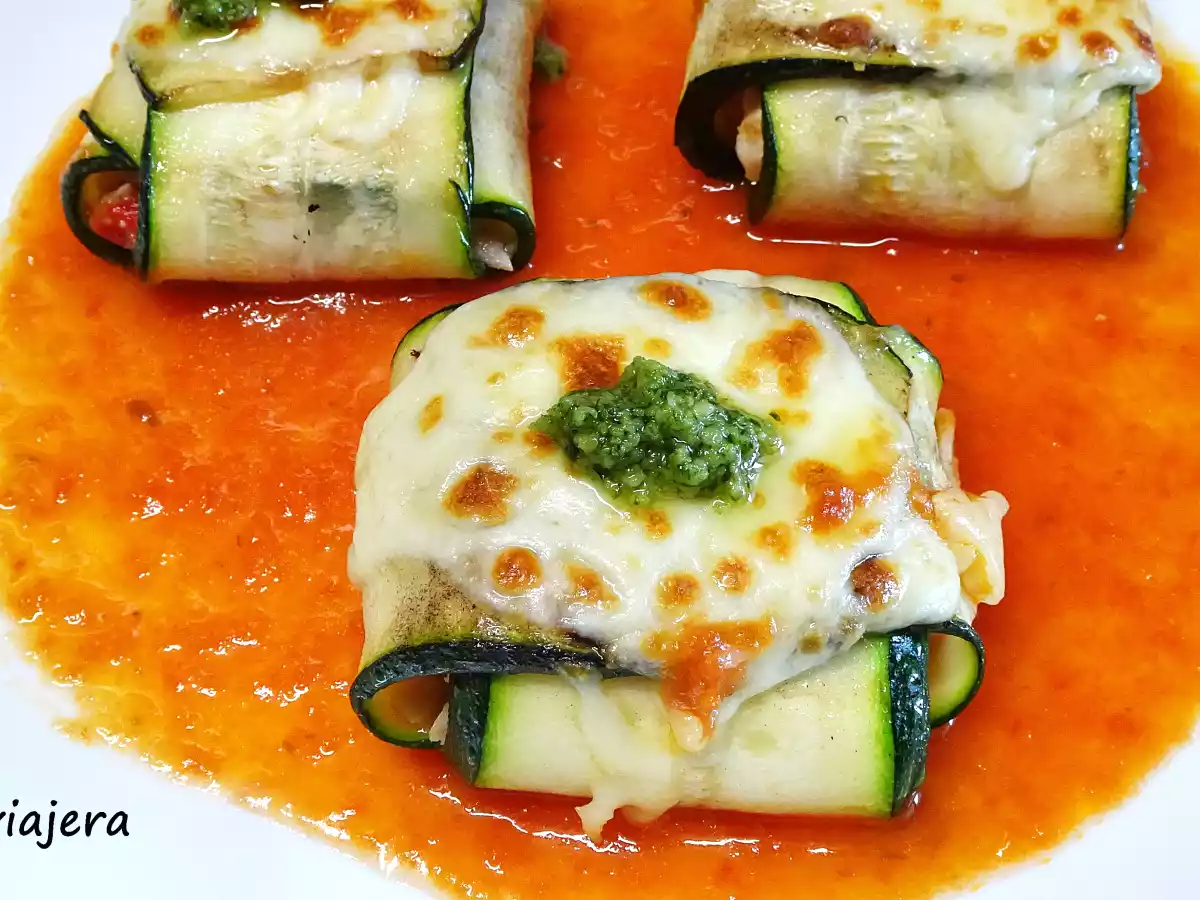 Raviolis de calabacín rellenos de atún - foto 2