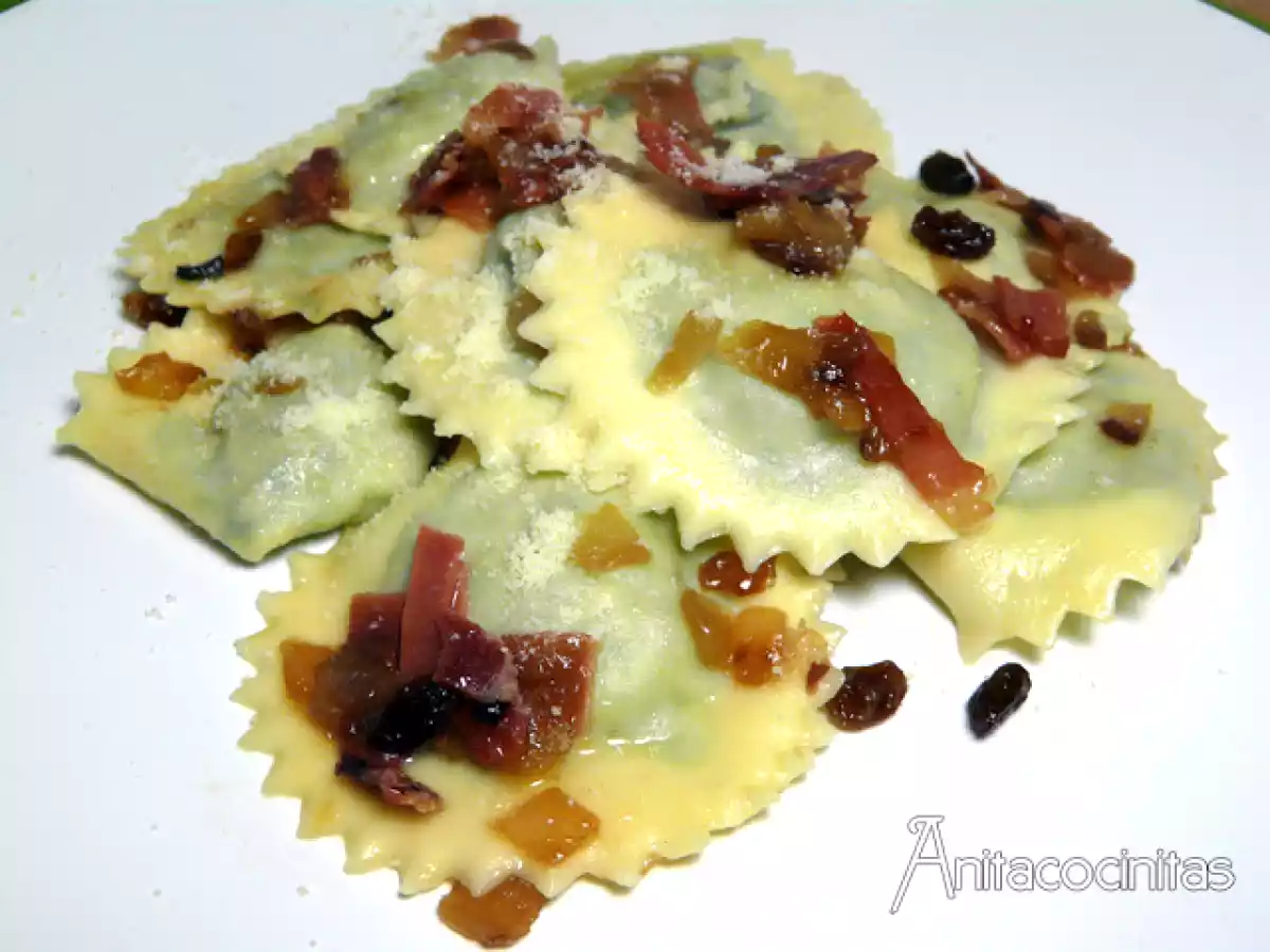 Raviolis rellenos de espinacas y ricotta - foto 2