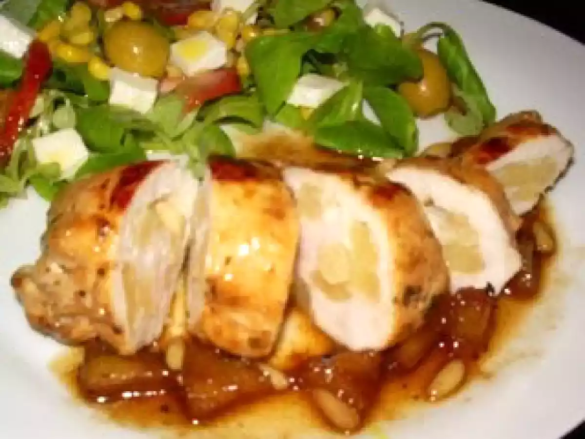 Receta Comida Pechuga de pollo rellena