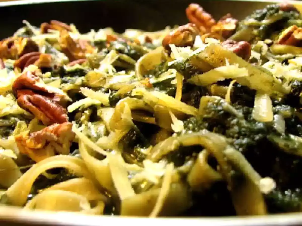 Receta Comida Tallarines Verdes