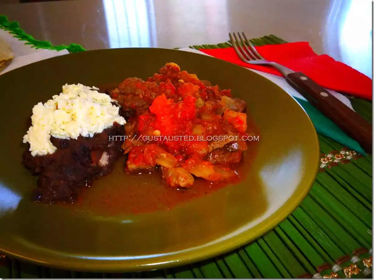 RECETA DE BISTEC RANCHERO cortadillo. Fácil y rápido