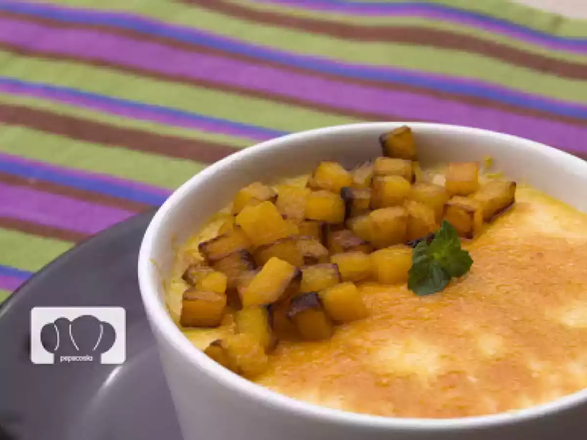 Receta de crema de calabaza gratinada
