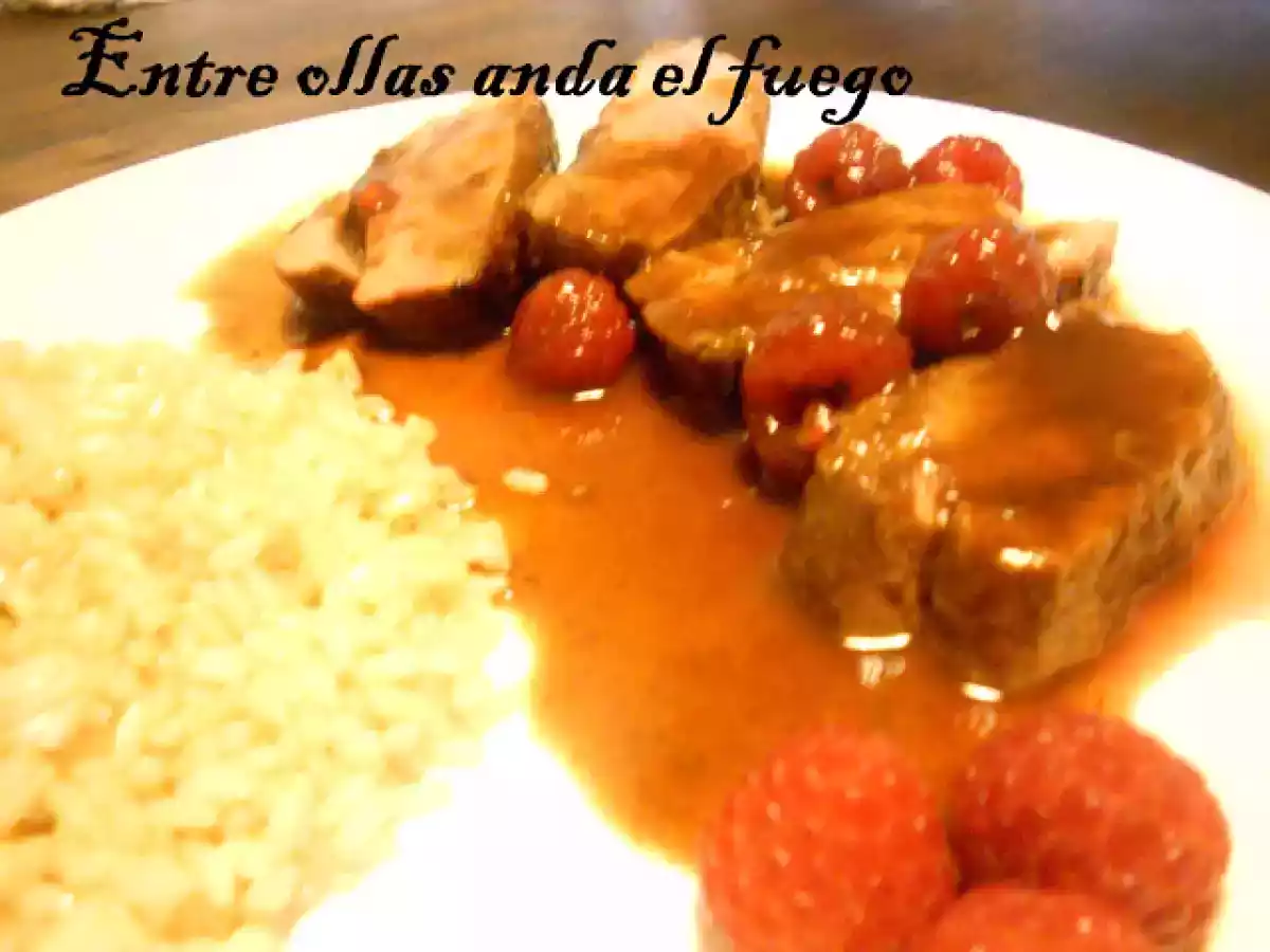 RECETA DE MAGRET DE PATO AL OPORTO CON FRAMBUESAS - foto 2