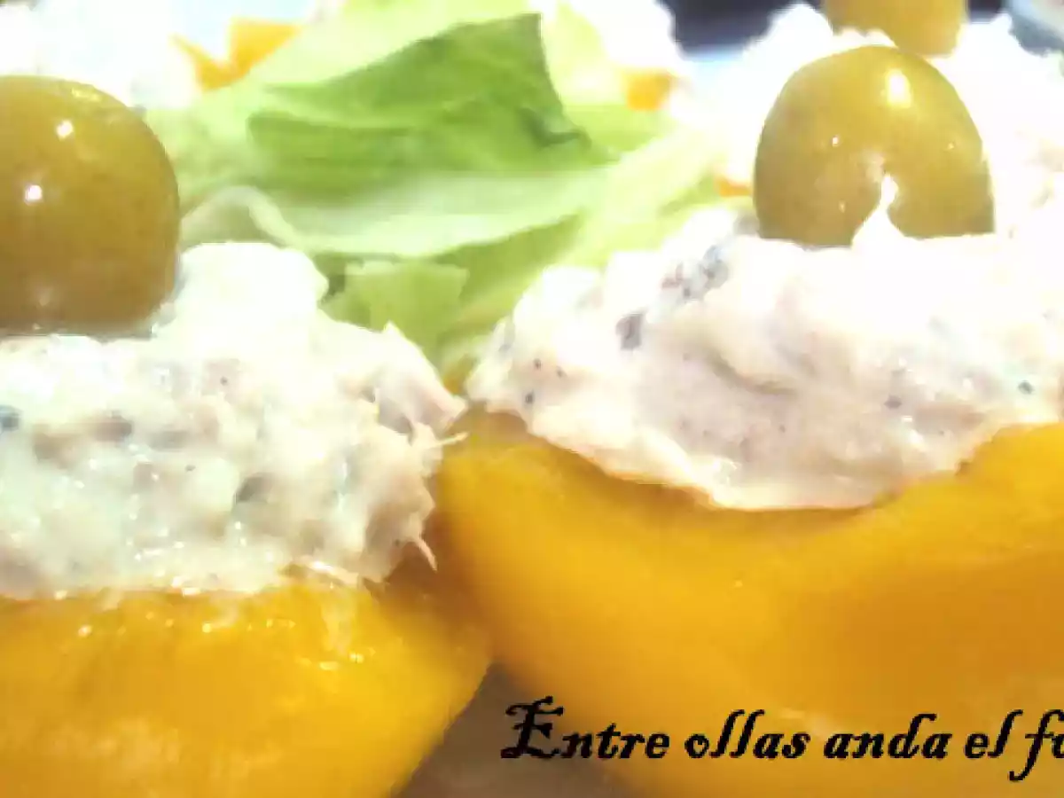 RECETA DE MELOCOTONES RELLENOS DE ATÚN - foto 2