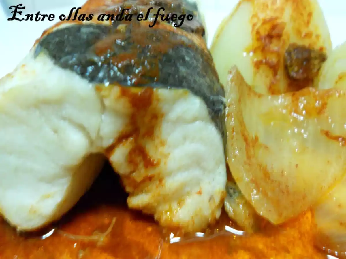 RECETA DE MERLUZA A LA GALLEGA O EN AJADA