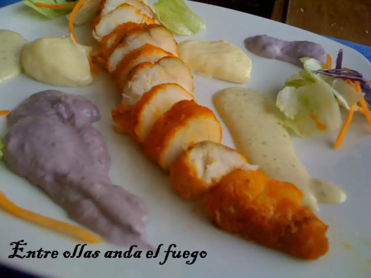 RECETA DE RAPE ALANGOSTADO CON TRES MAYONESAS - foto 3
